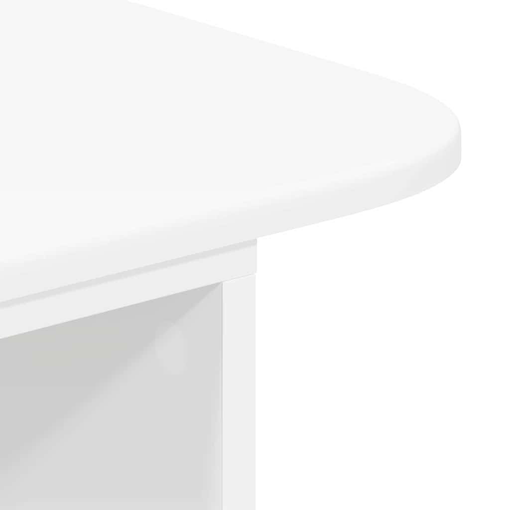 vidaXL Τραπέζι κονσόλας Λευκό 93 x 40 x 75 εκ Επεξεργασμένο ξύλο