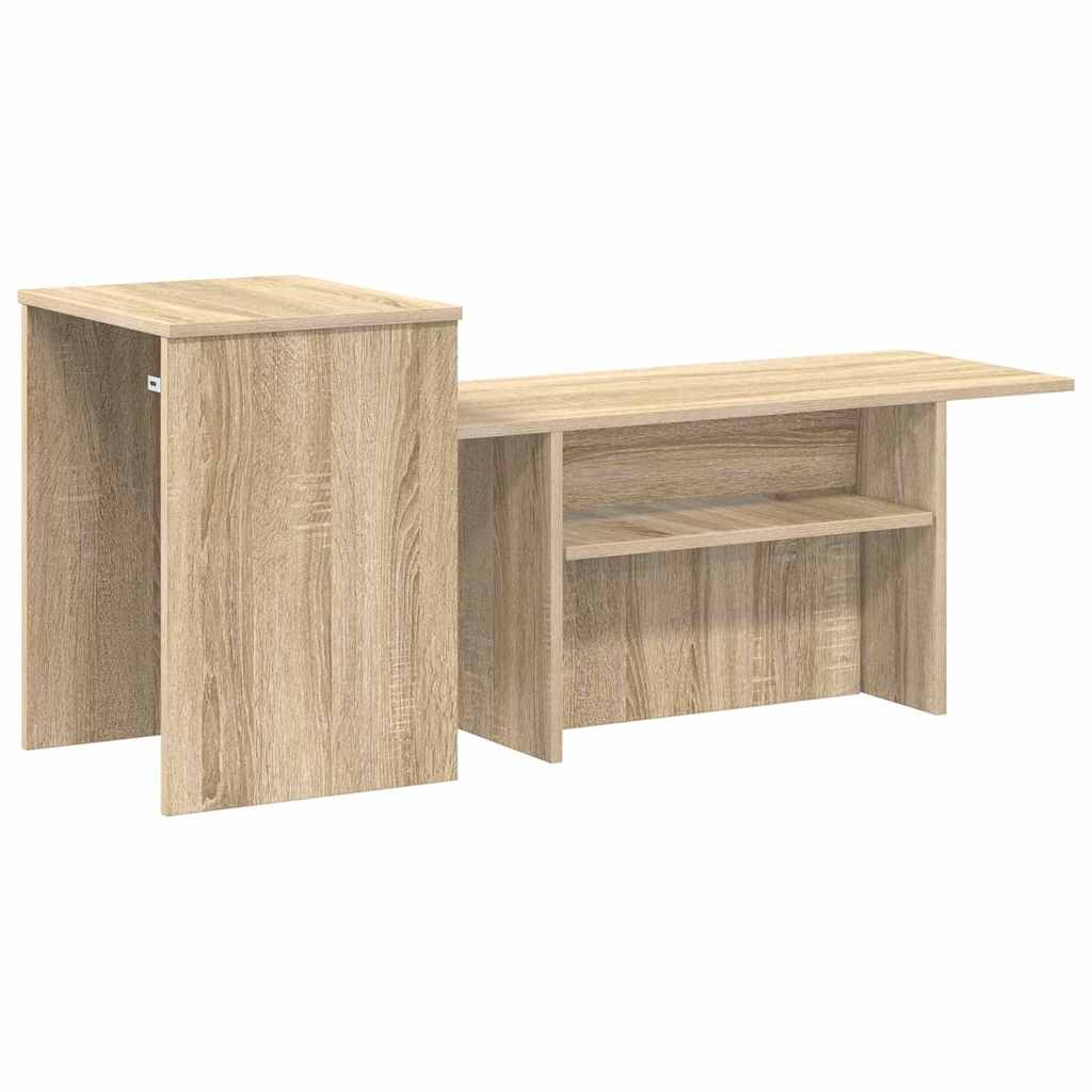 vidaXL Τραπέζι κονσόλας Δρύς Sonoma 91,5 x 35 x 38,5 εκ