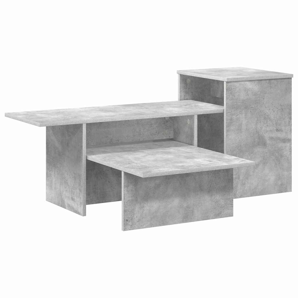 vidaXL Τραπέζι κονσόλας Σκυρόδεμα Γκρι 91,5 x 35 x 38,5 εκ