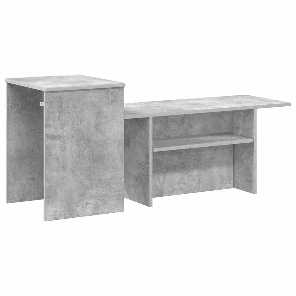 vidaXL Τραπέζι κονσόλας Σκυρόδεμα Γκρι 91,5 x 35 x 38,5 εκ