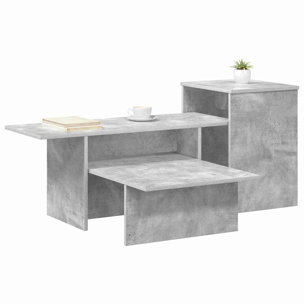 vidaXL Τραπέζι κονσόλας Σκυρόδεμα Γκρι 91,5 x 35 x 38,5 εκ