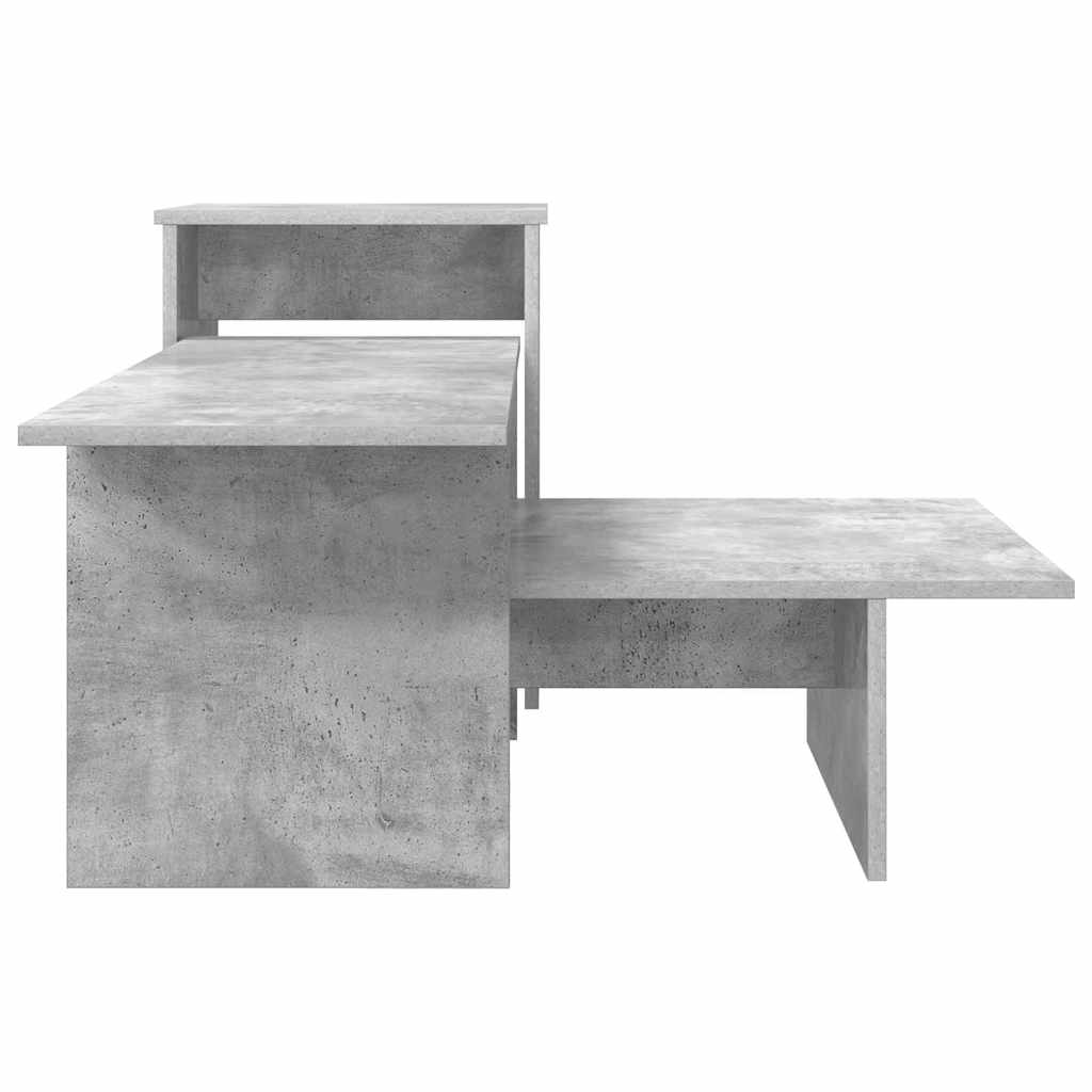 vidaXL Τραπέζι κονσόλας Σκυρόδεμα Γκρι 91,5 x 35 x 38,5 εκ