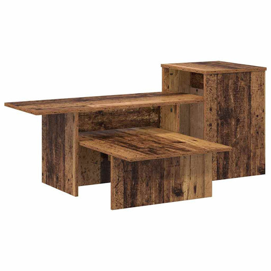 vidaXL Τραπέζι κονσόλας Παλιό ξύλο 91,5 x 35 x 38,5 εκ