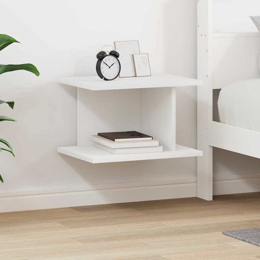 vidaXL Κομοδίνο Λευκό 40 x 30 x 25 εκ Επεξεργασμένο Ξύλο