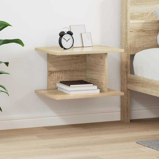vidaXL Κομοδίνο Δρύς Sonoma 40 x 30 x 25 εκ Επεξεργασμένο Ξύλο