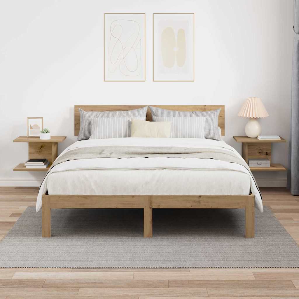 vidaXL Κομοδίνο 2 τμχ. Artisan Oak 40 x 30 x 25 εκ Επεξεργασμένο Ξύλο
