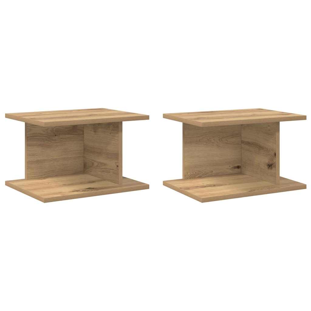 vidaXL Κομοδίνο 2 τμχ. Artisan Oak 40 x 30 x 25 εκ Επεξεργασμένο Ξύλο