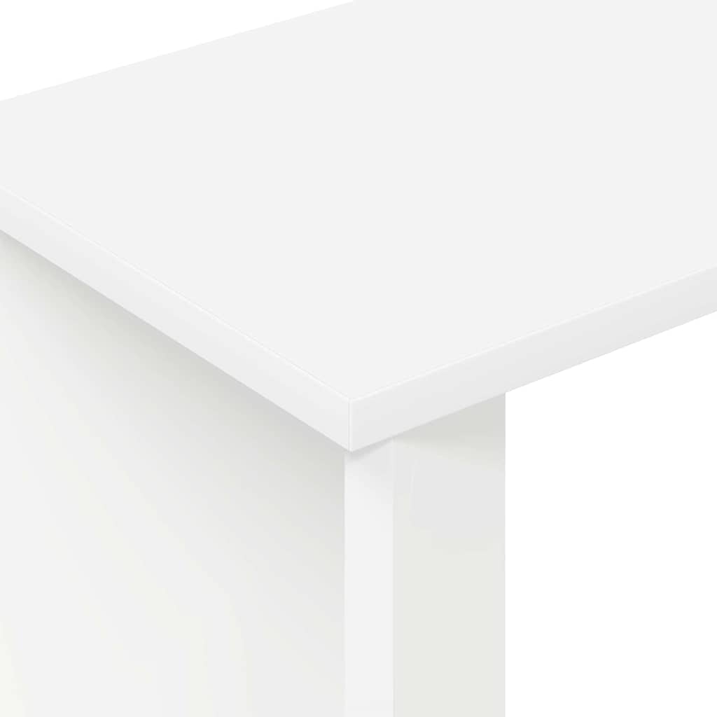 vidaXL End Table Λευκό 35 x 25 x 50 εκ Επεξεργασμένο ξύλο