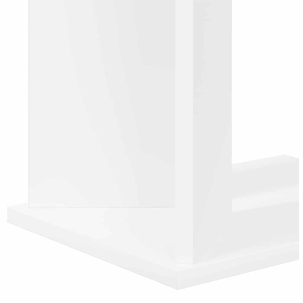 vidaXL End Table Λευκό 35 x 25 x 50 εκ Επεξεργασμένο ξύλο