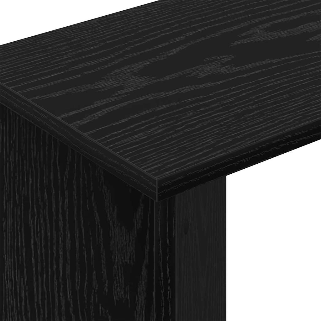 vidaXL End Table Μαύρη Οξυά 35 x 25 x 50 εκ Επεξεργασμένο ξύλο