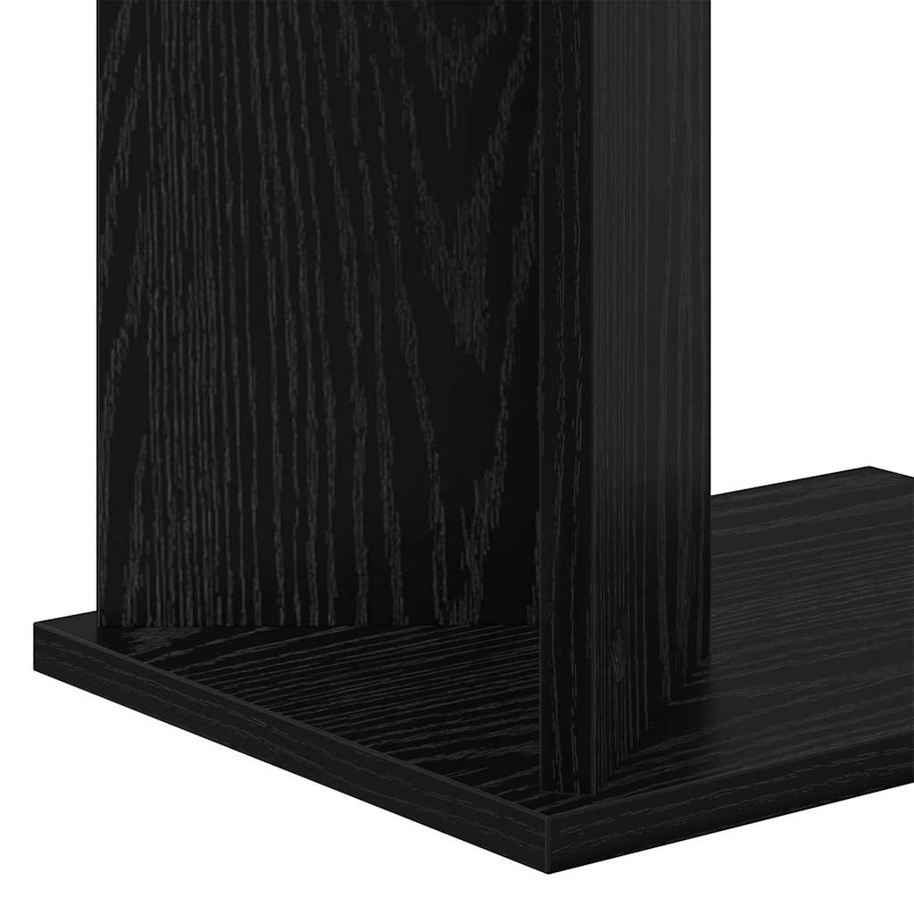 vidaXL End Table Μαύρη Οξυά 35 x 25 x 50 εκ Επεξεργασμένο ξύλο