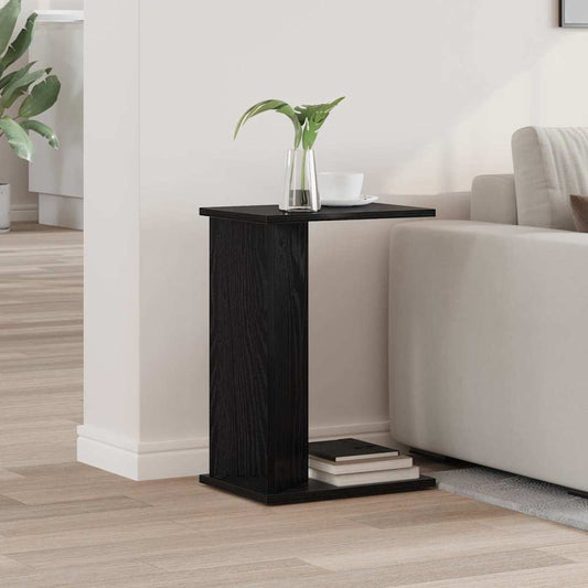 vidaXL End Table Μαύρη Οξυά 35 x 25 x 50 εκ Επεξεργασμένο Ξύλο