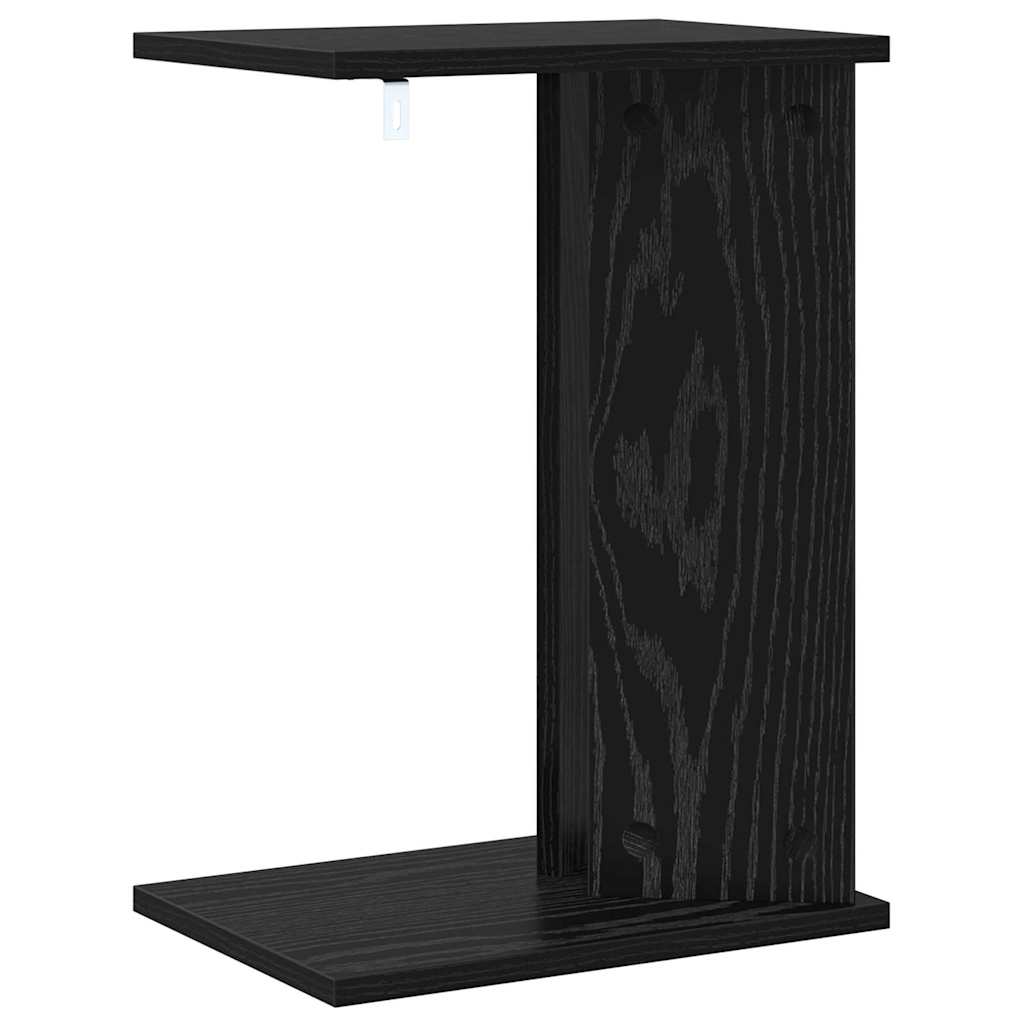 vidaXL End Table Μαύρη Οξυά 35 x 25 x 50 εκ Επεξεργασμένο ξύλο