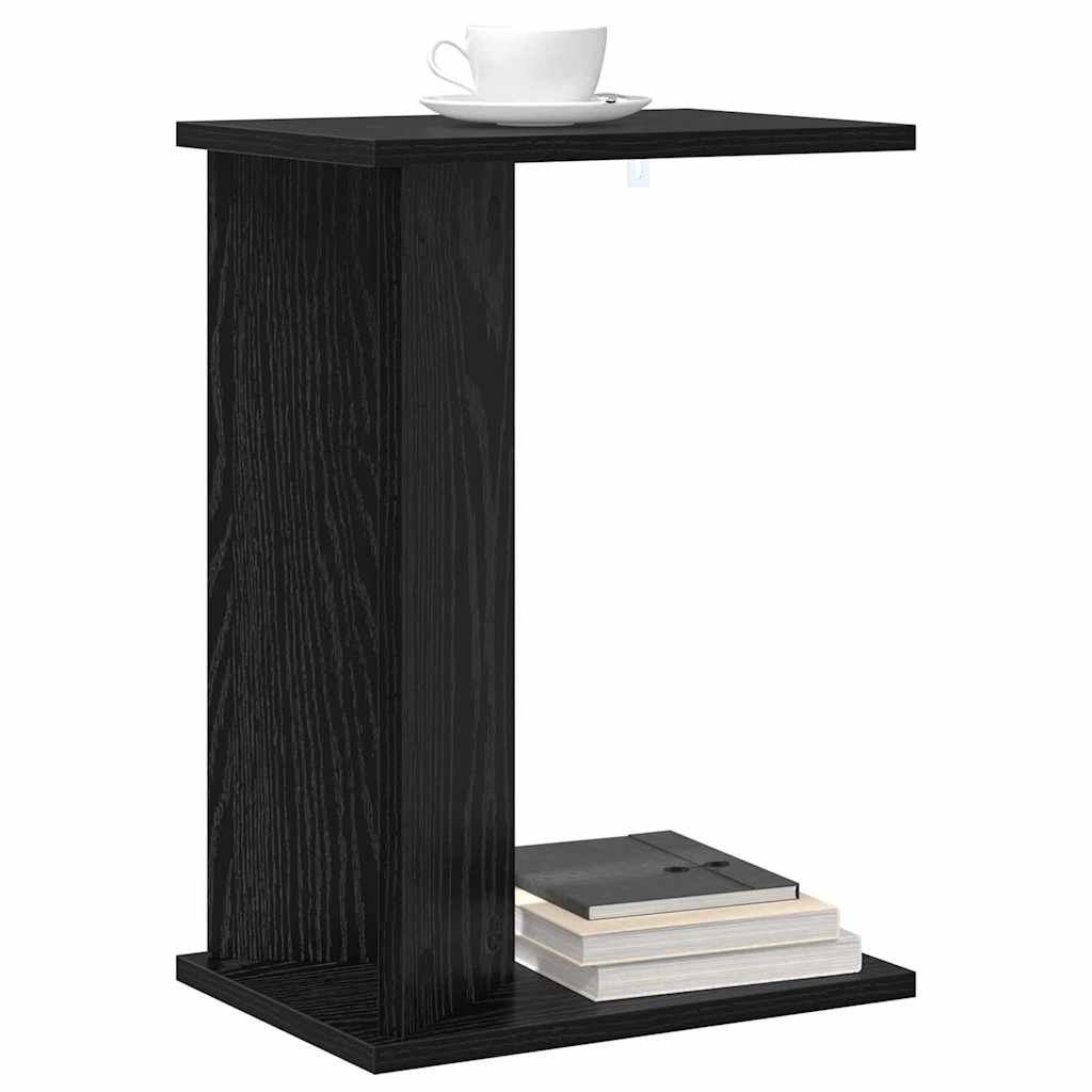 vidaXL End Table Μαύρη Οξυά 35 x 25 x 50 εκ Επεξεργασμένο ξύλο