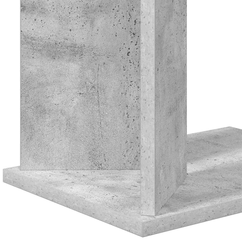 vidaXL End Table Σκυρόδεμα Γκρι 35 x 25 x 50 εκ Επεξεργασμένο ξύλο