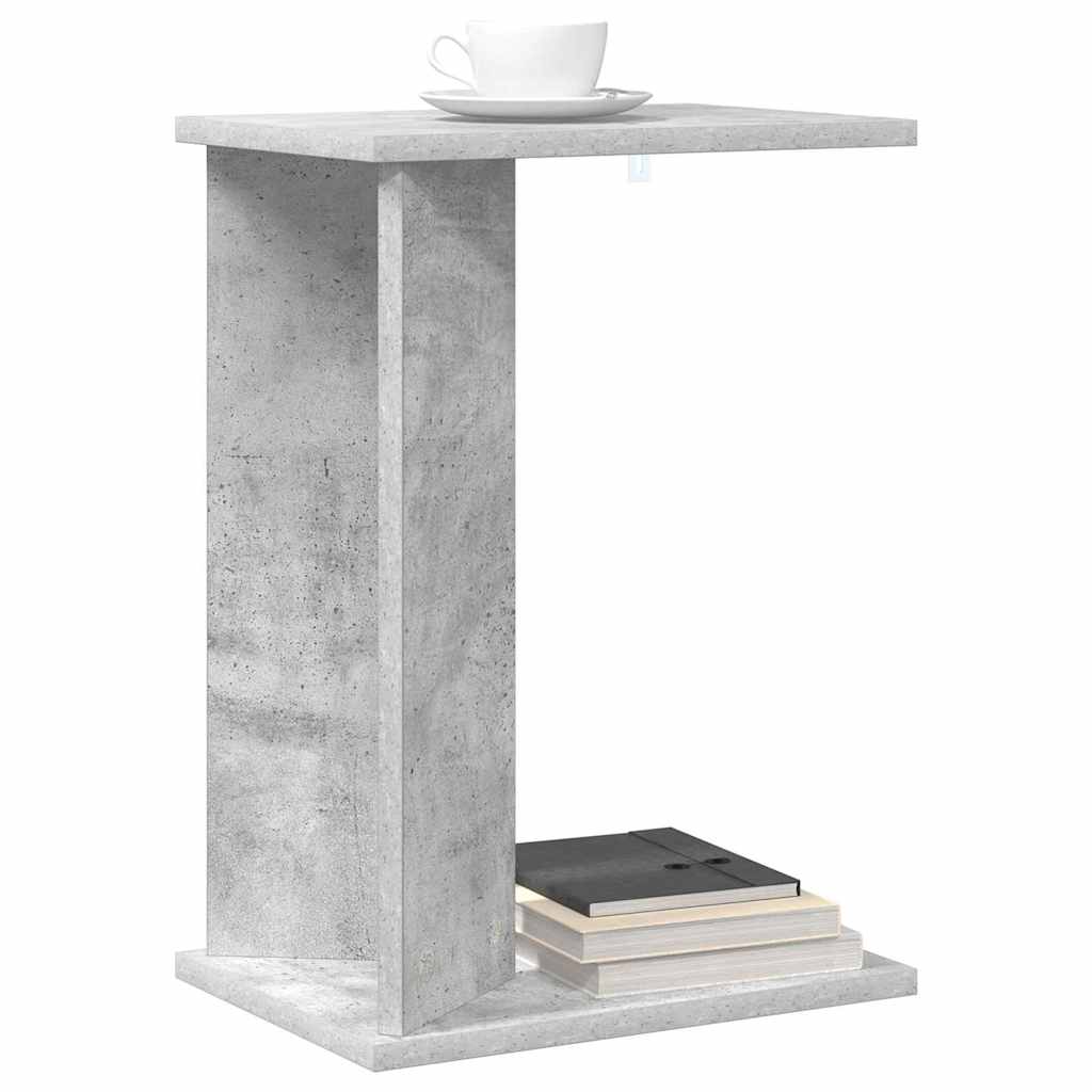 vidaXL End Table Σκυρόδεμα Γκρι 35 x 25 x 50 εκ Επεξεργασμένο ξύλο