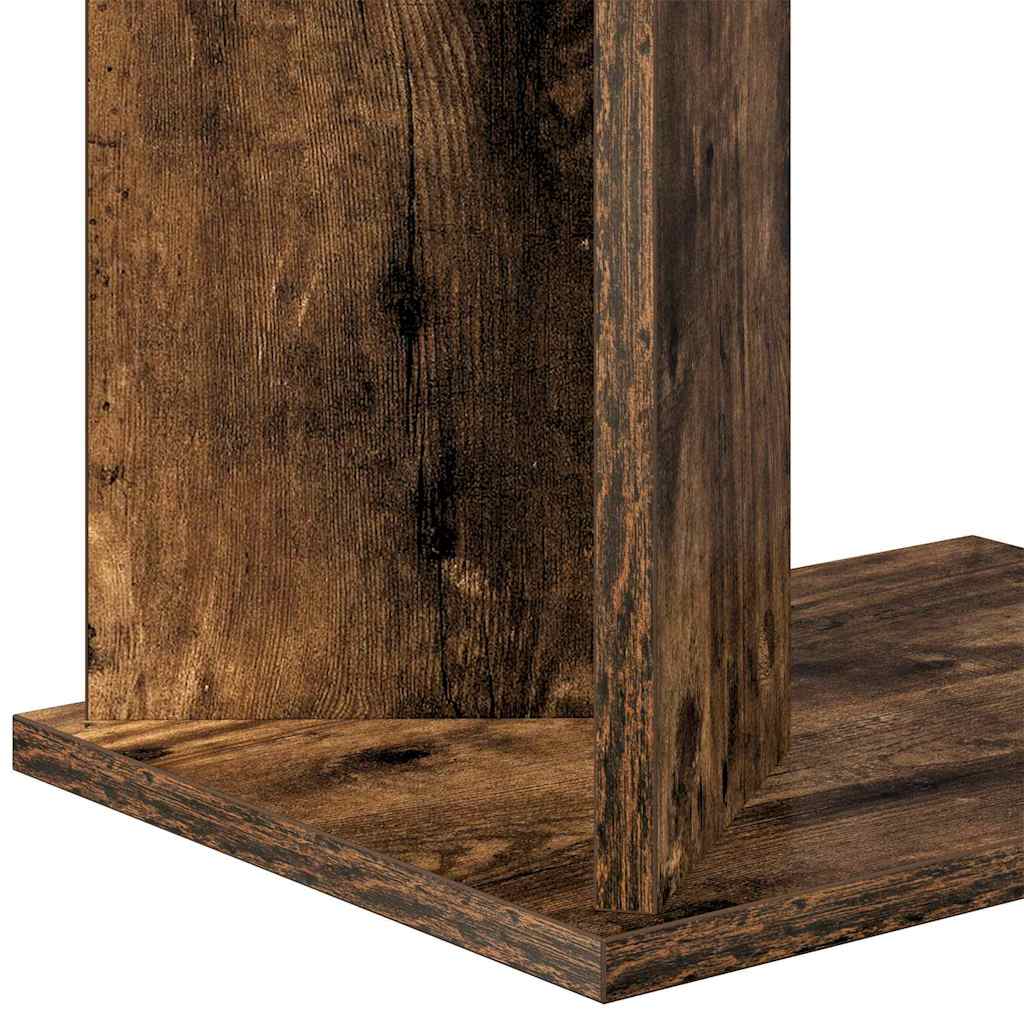 vidaXL End Table Καπνιστό Δρύς 35 x 25 x 50 εκ Επεξεργασμένο Ξύλο