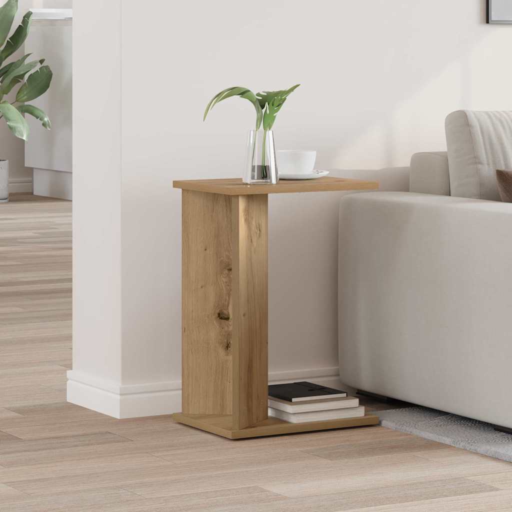 vidaXL End Table Artisan Oak 35 x 25 x 50 εκ Επεξεργασμένο Ξύλο