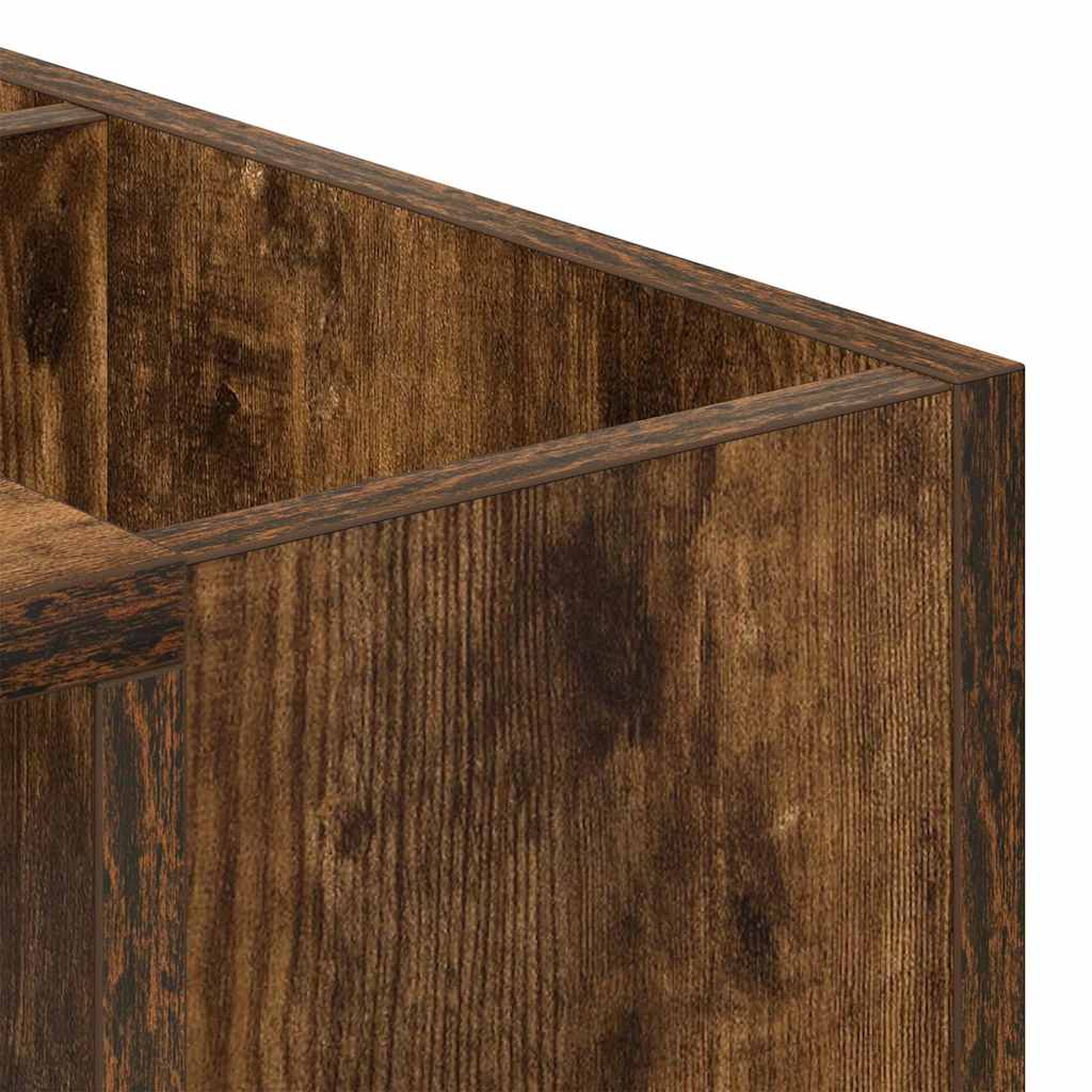 vidaXL Τραπεζάκι σαλονιού Καπνιστό Δρύς 101,5 x 50 x 37 εκ.
