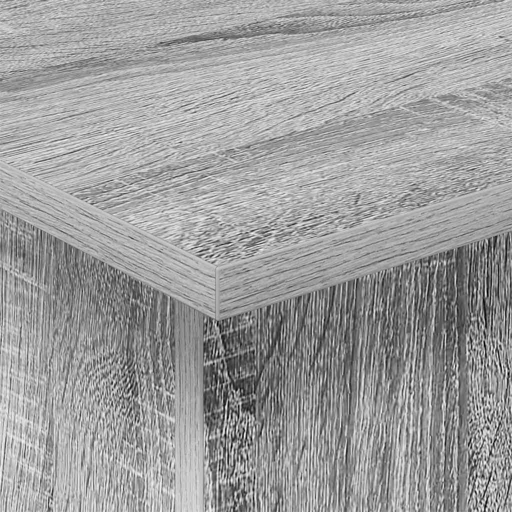 vidaXL End Table Γκρίζο Σονομα 35,5 x 35 x 40 εκ Επεξεργασμένο ξύλο