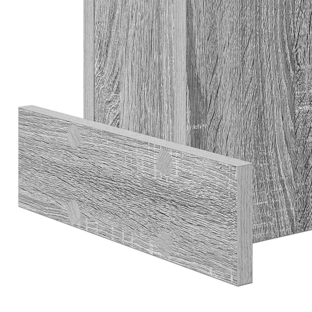vidaXL End Table Γκρίζο Σονομα 35,5 x 35 x 40 εκ Επεξεργασμένο ξύλο