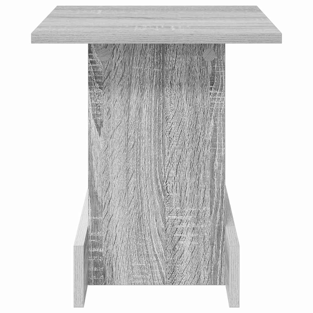 vidaXL End Table Γκρίζο Σονομα 35,5 x 35 x 40 εκ Επεξεργασμένο ξύλο