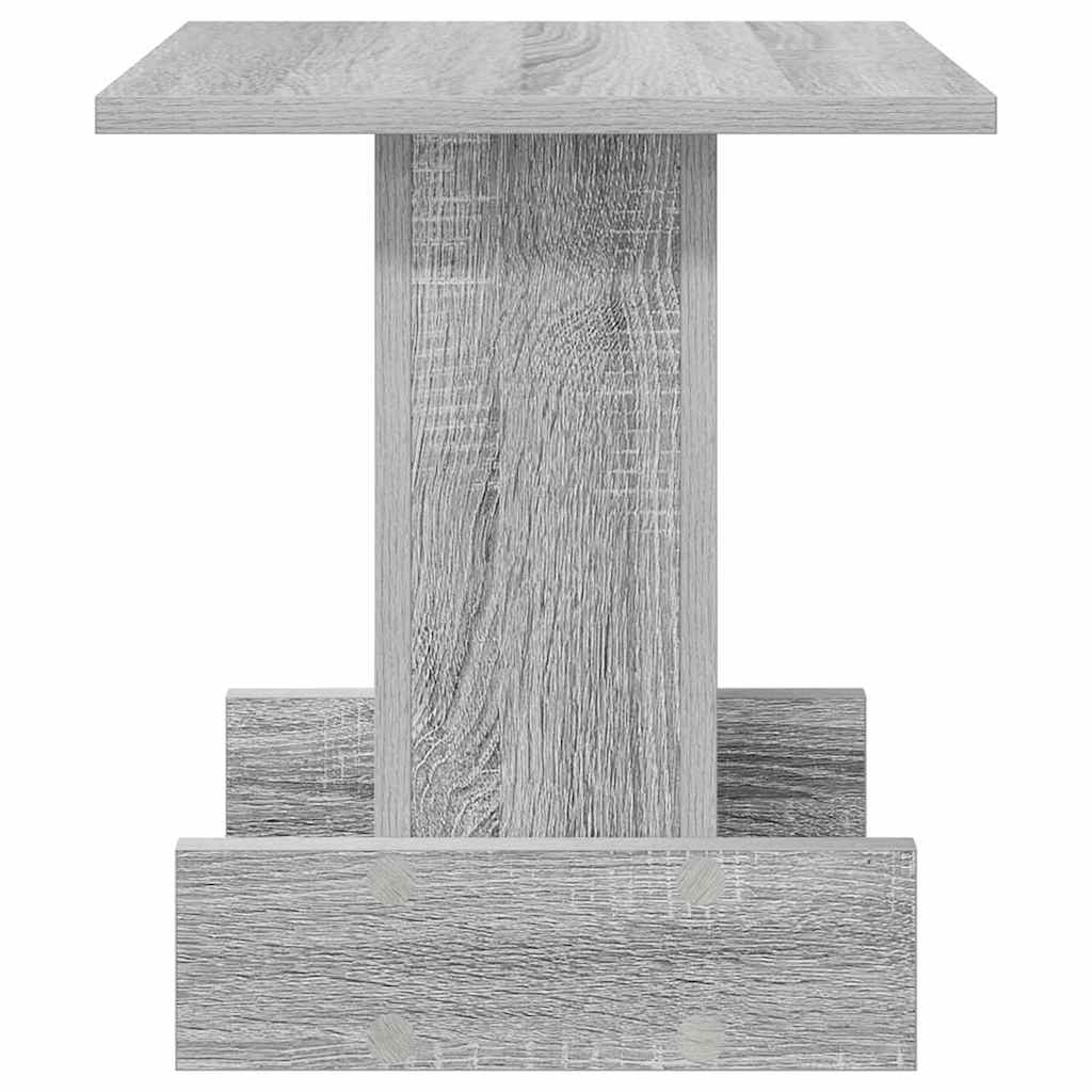 vidaXL End Table Γκρίζο Σονομα 35,5 x 35 x 40 εκ Επεξεργασμένο ξύλο