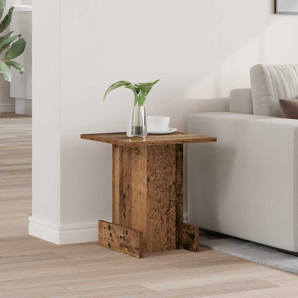 vidaXL End Table Παλιό ξύλο 35,5 x 35 x 40 εκ Επεξεργασμένο ξύλο