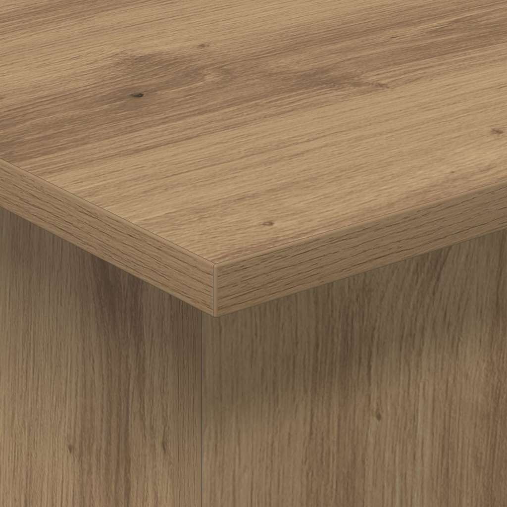 vidaXL End Table Artisan Oak 35,5 x 35 x 40 εκ Επεξεργασμένο ξύλο