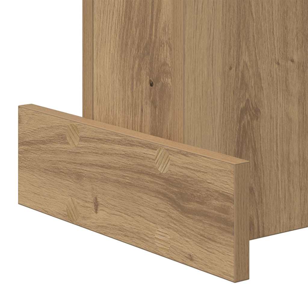 vidaXL End Table Artisan Oak 35,5 x 35 x 40 εκ Επεξεργασμένο ξύλο