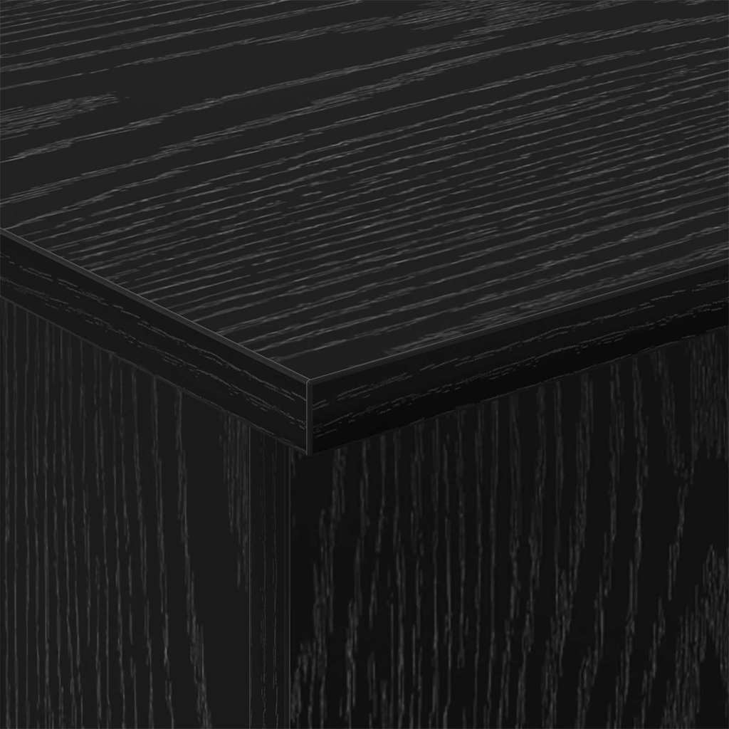 vidaXL End Table Μαύρη Οξυά 44,5 x 45 x 55 εκ Επεξεργασμένο ξύλο