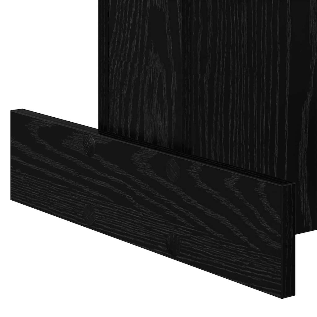 vidaXL End Table Μαύρη Οξυά 44,5 x 45 x 55 εκ Επεξεργασμένο ξύλο