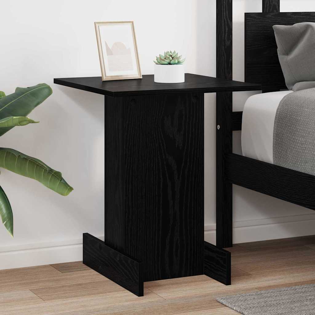 vidaXL End Table Μαύρη Οξυά 44,5 x 45 x 55 εκ Επεξεργασμένο ξύλο