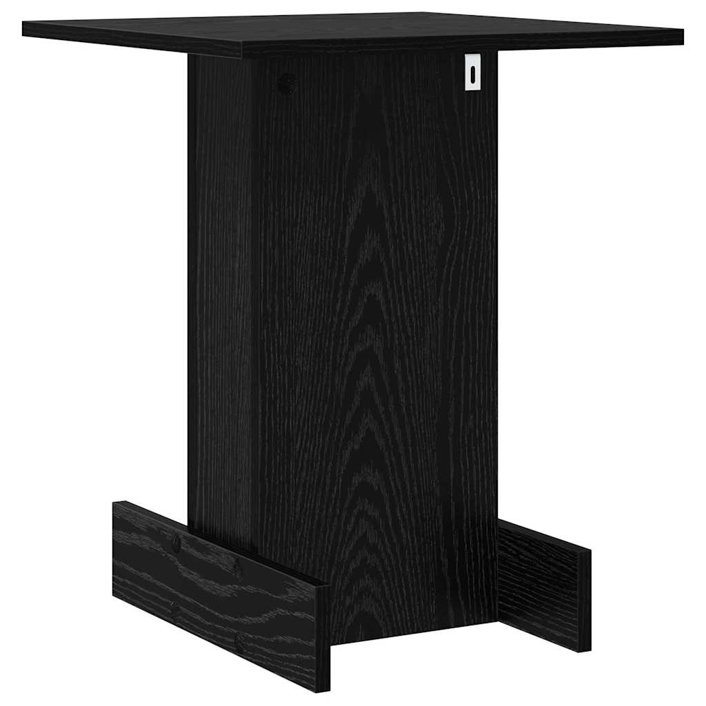 vidaXL End Table Μαύρη Οξυά 44,5 x 45 x 55 εκ Επεξεργασμένο ξύλο
