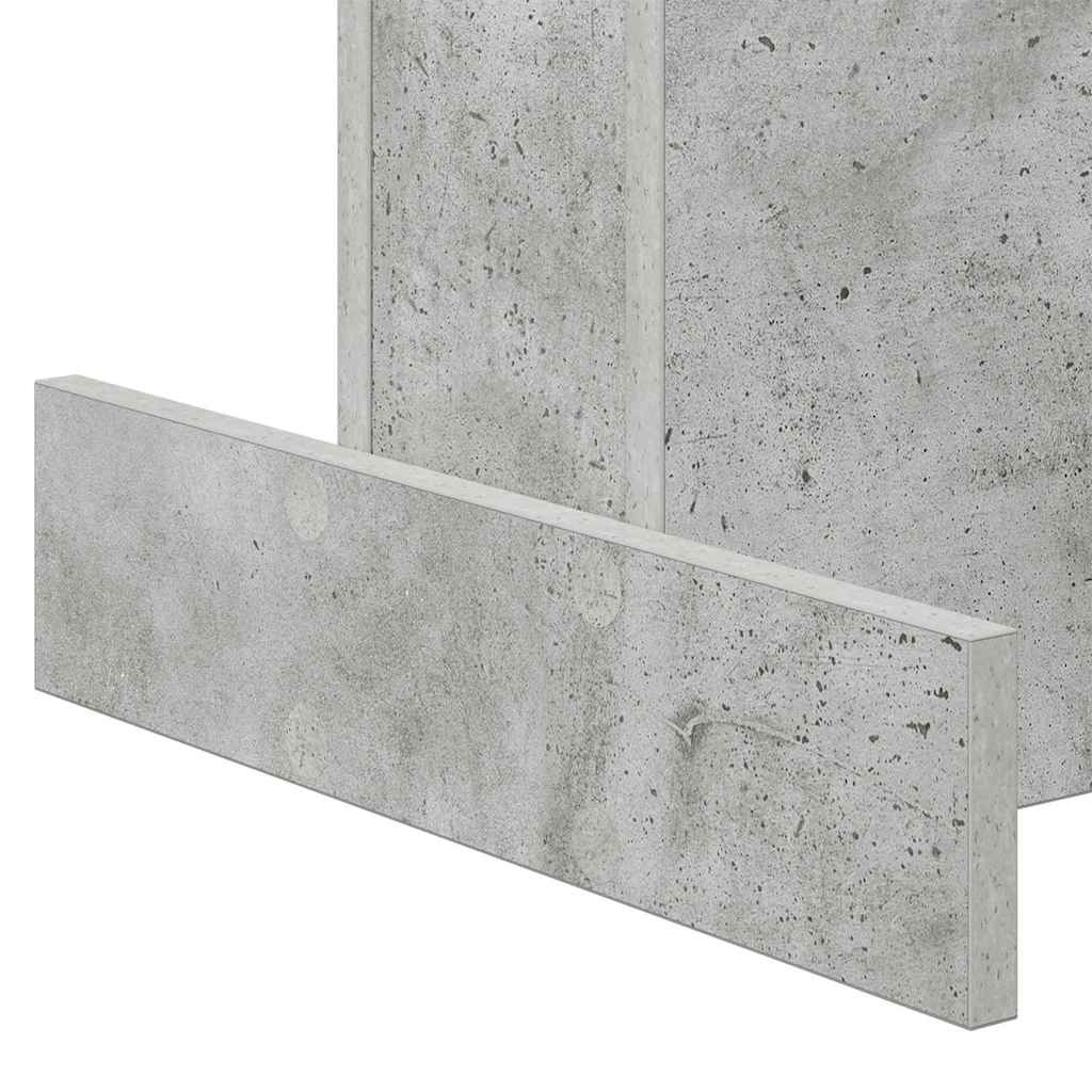 vidaXL End Table Σκυρόδεμα Γκρι 44,5 x 45 x 55 εκ Επεξεργασμένο ξύλο