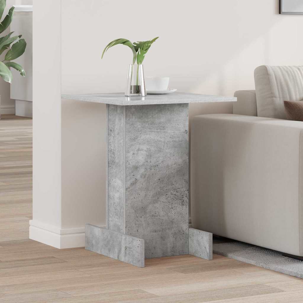 vidaXL End Table Σκυρόδεμα Γκρι 44,5 x 45 x 55 εκ Επεξεργασμένο ξύλο