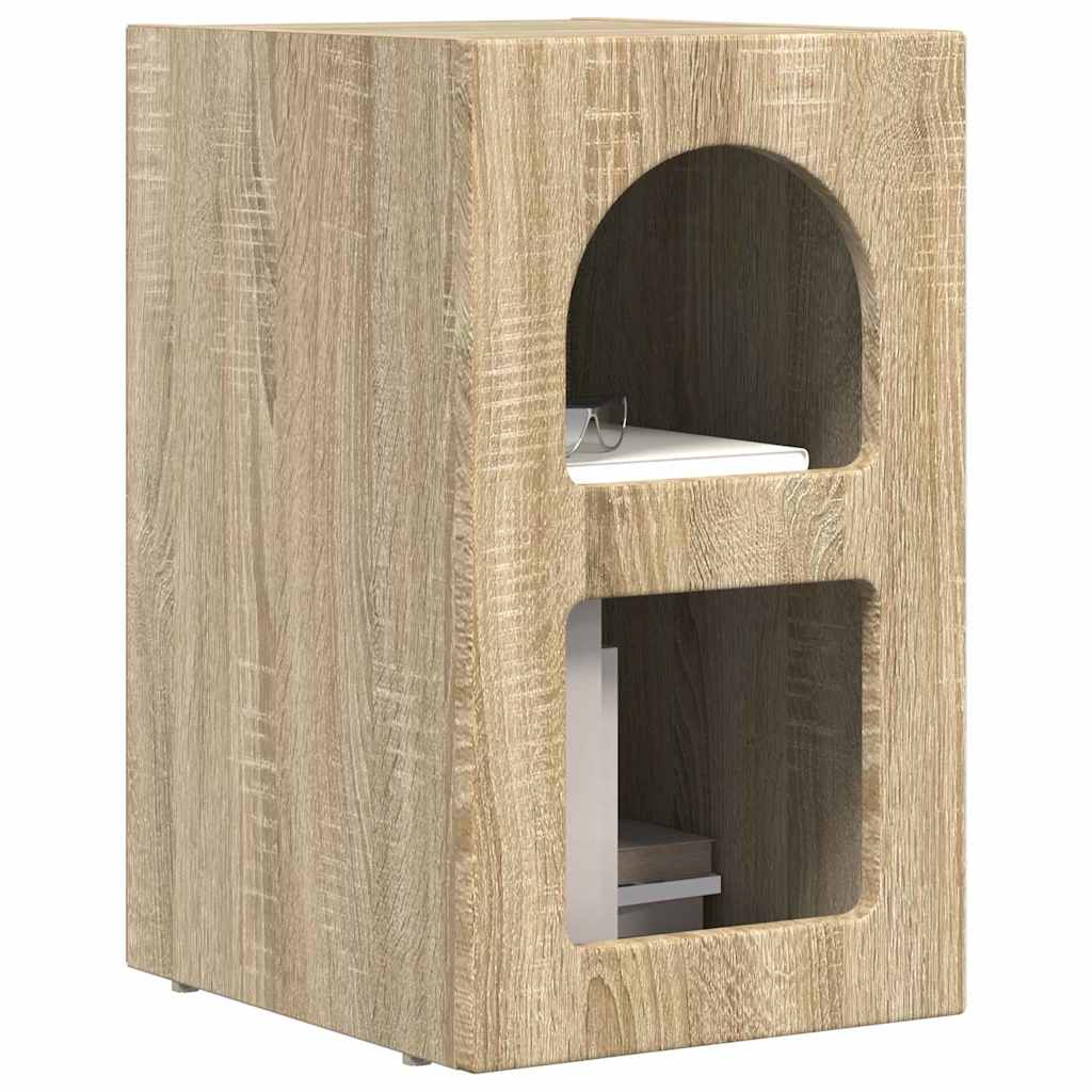 vidaXL Κομοδίνο 2 pcs Δρύς Sonoma 29.5 x 35 x 50 εκ Επεξεργασμένο ξύλο