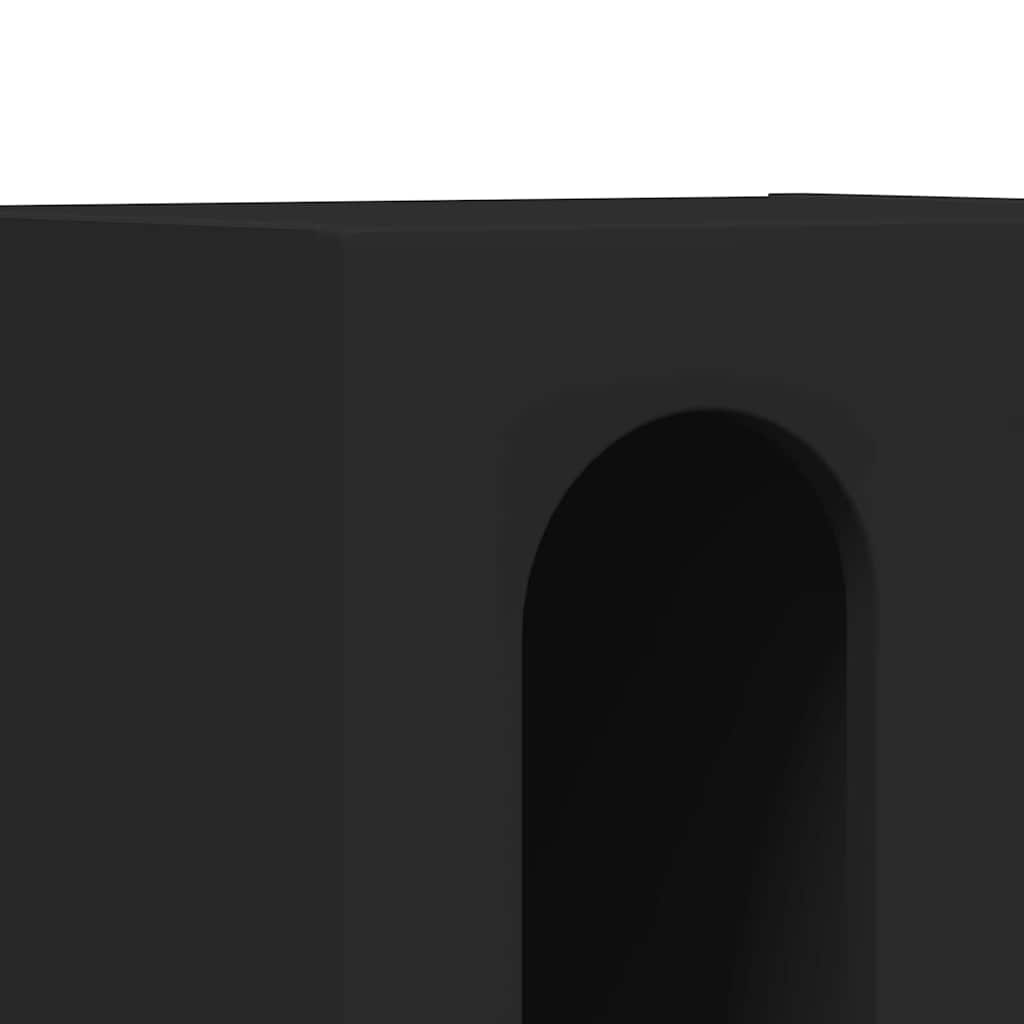 vidaXL Κομοδίνο Μαύρο 40 x 35 x 50 εκ. Επεξεργασμένο ξύλο