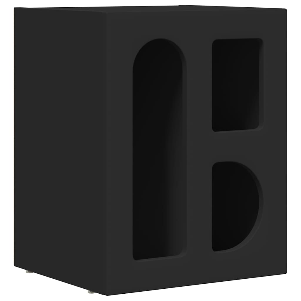 vidaXL Κομοδίνο Μαύρο 40 x 35 x 50 εκ. Επεξεργασμένο ξύλο