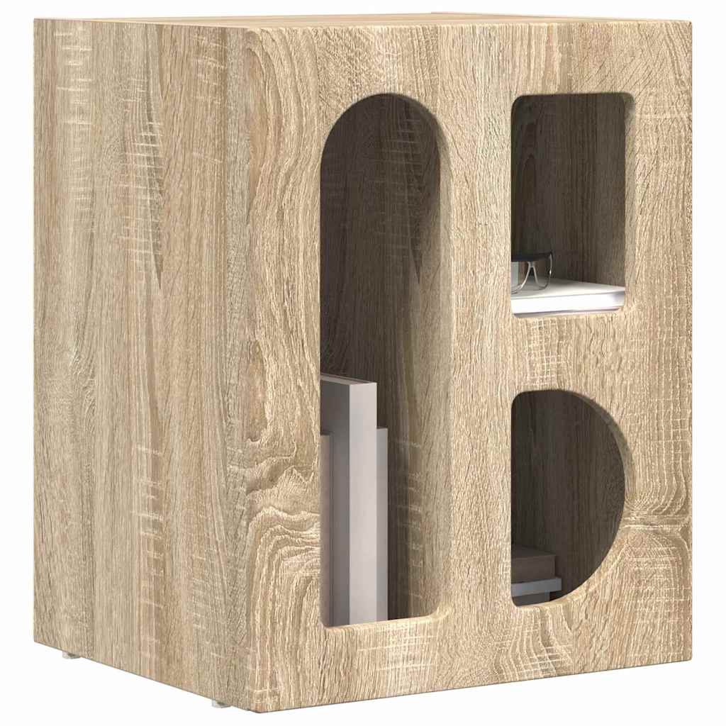 vidaXL Κομοδίνο ELST Δρύς Sonoma 40 x 35 x 50 εκ. Επεξεργασμένο Ξύλο