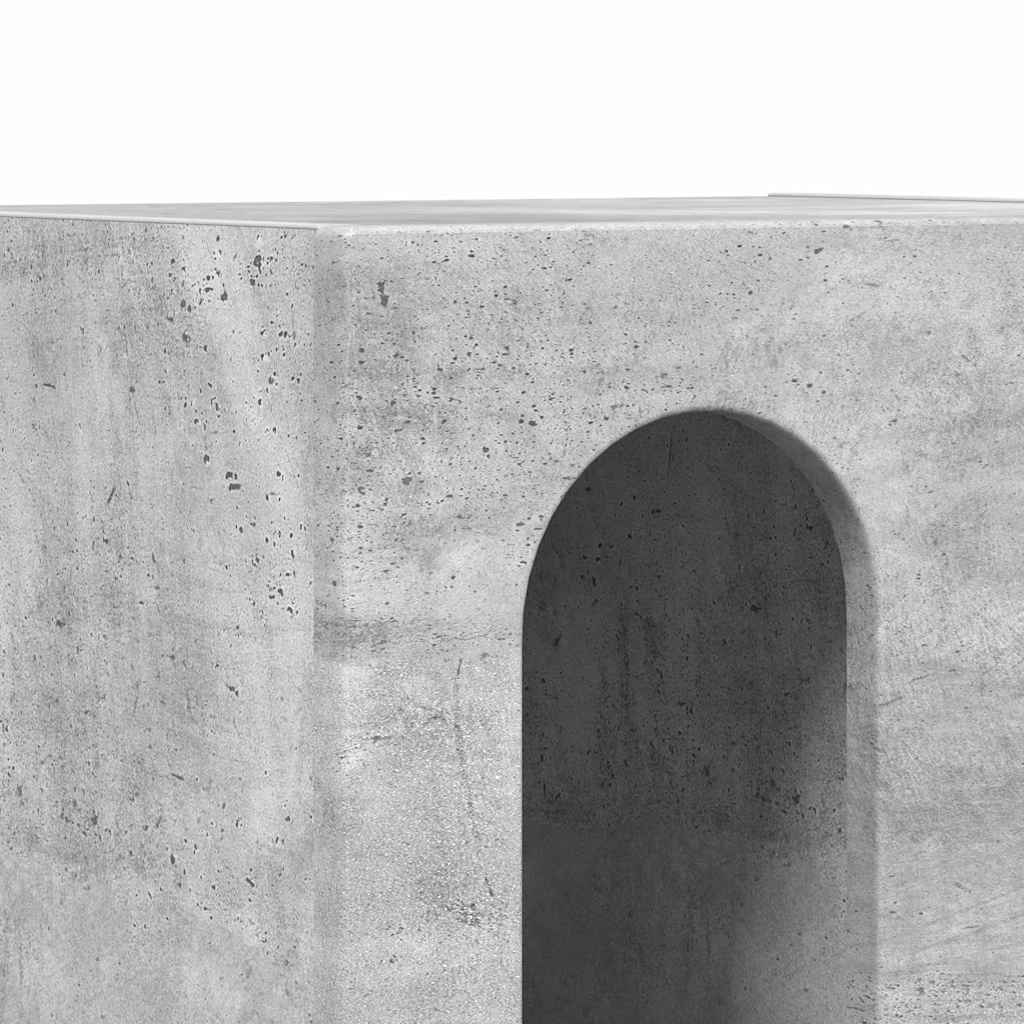 vidaXL Κομοδίνο Σκυρόδεμα Γκρι 40 x 35 x 50 εκ. Επεξεργασμένο ξύλο