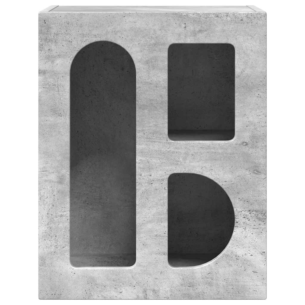 vidaXL Κομοδίνο 2 pcs Σκυρόδεμα Γκρι 40 x 35 x 50 εκ.