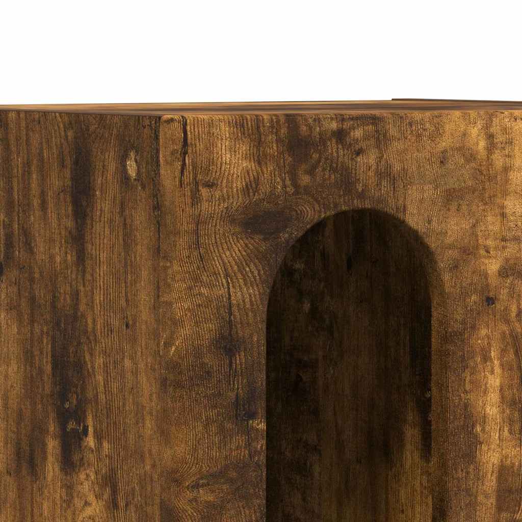 vidaXL Κομοδίνο 2 pcs Καπνιστό Δρύς 40 x 35 x 50 εκ.