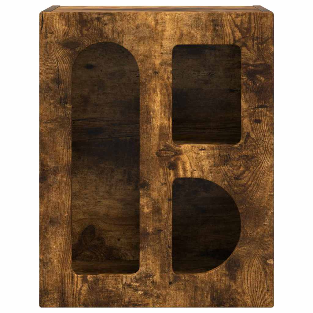 vidaXL Κομοδίνο 2 pcs Καπνιστό Δρύς 40 x 35 x 50 εκ.