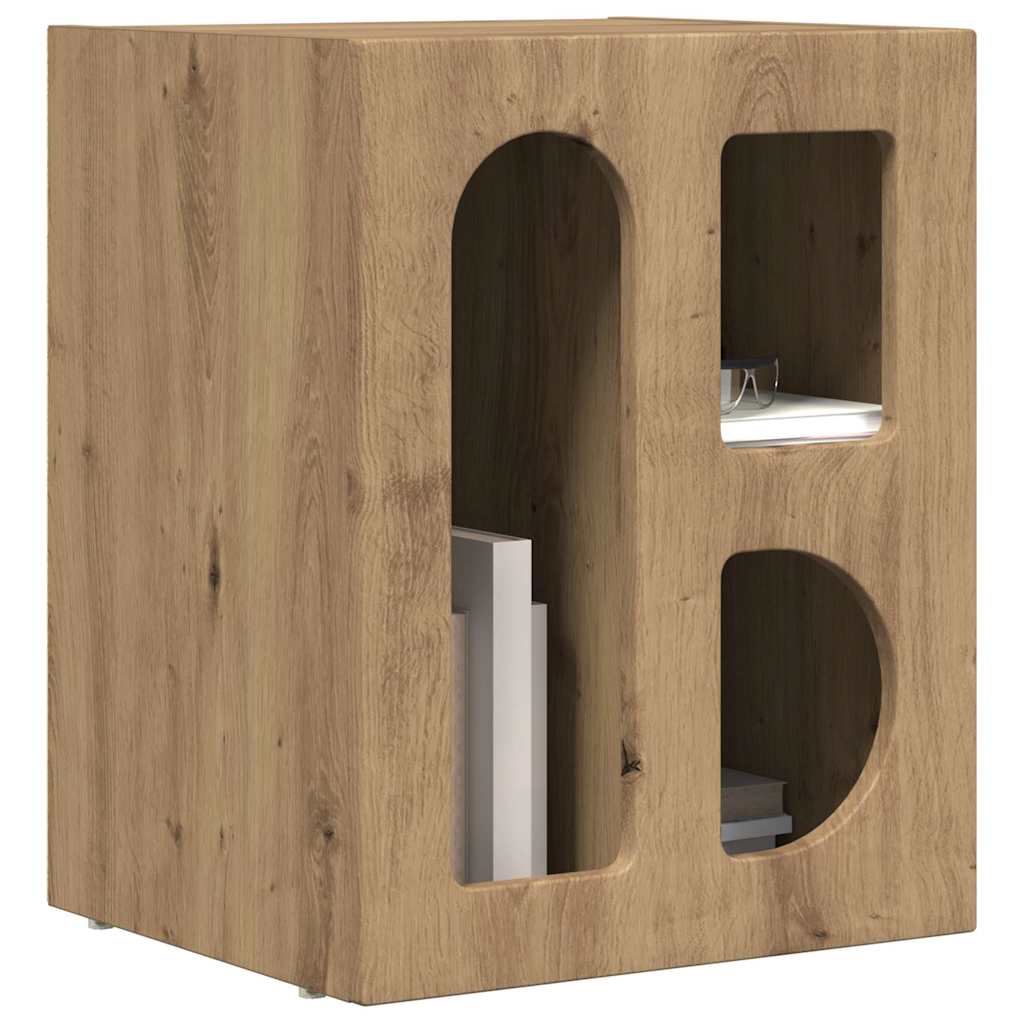 vidaXL Κομοδίνο 2 pcs Artisan Oak 40 x 35 x 50 εκ. Επεξεργασμένο ξύλο