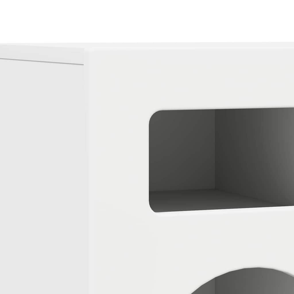 vidaXL Ντουλάπι TV Λευκό 80 x 35 x 40 εκ Επεξεργασμένο ξύλο