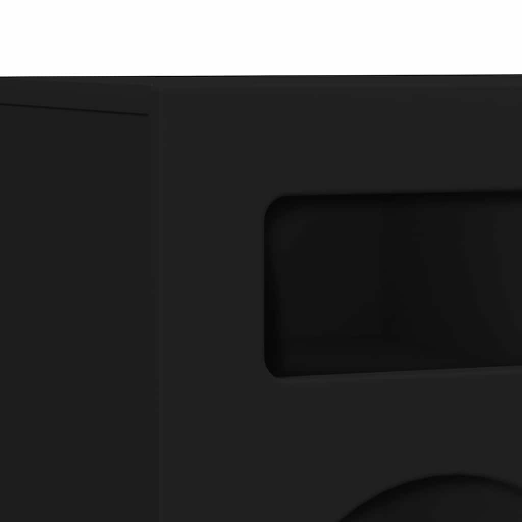 vidaXL Ντουλάπι TV Μαύρο 80 x 35 x 40 εκ Επεξεργασμένο ξύλο