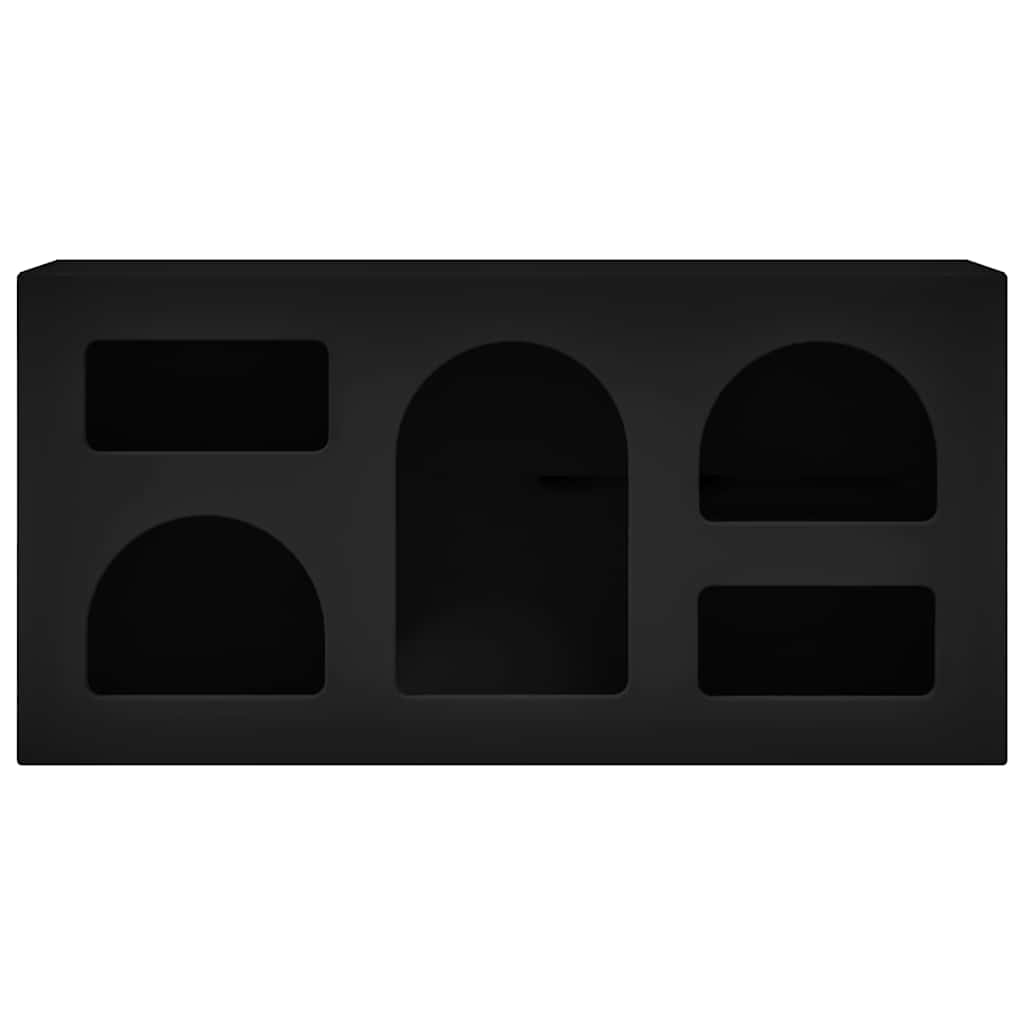 vidaXL Ντουλάπι TV Μαύρο 80 x 35 x 40 εκ Επεξεργασμένο ξύλο