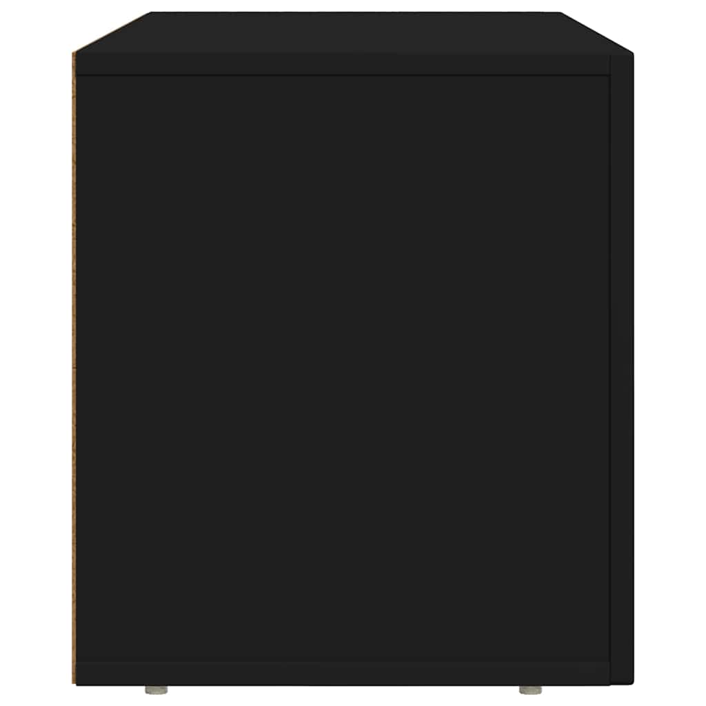 vidaXL Ντουλάπι TV Μαύρο 80 x 35 x 40 εκ Επεξεργασμένο ξύλο