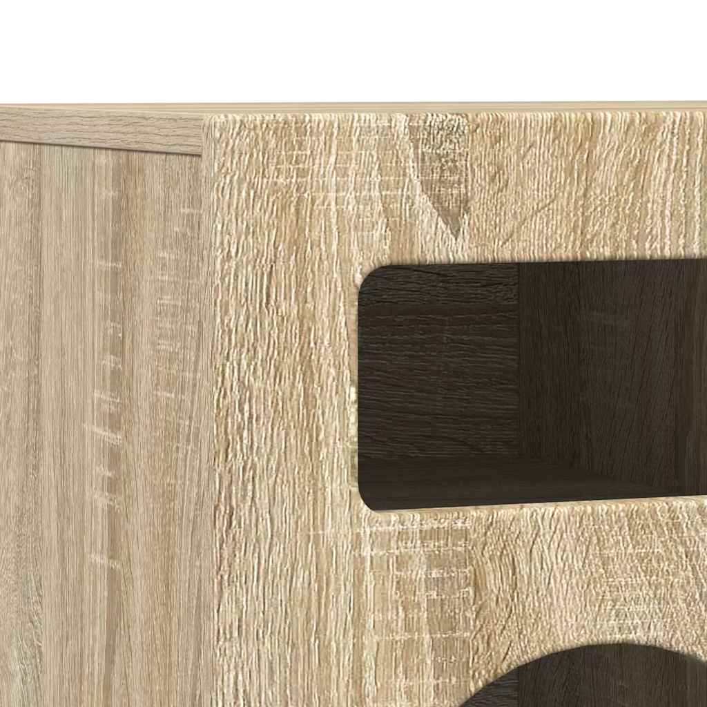 vidaXL Ντουλάπι TV Δρύς Sonoma 80 x 35 x 40 εκ Επεξεργασμένο ξύλο